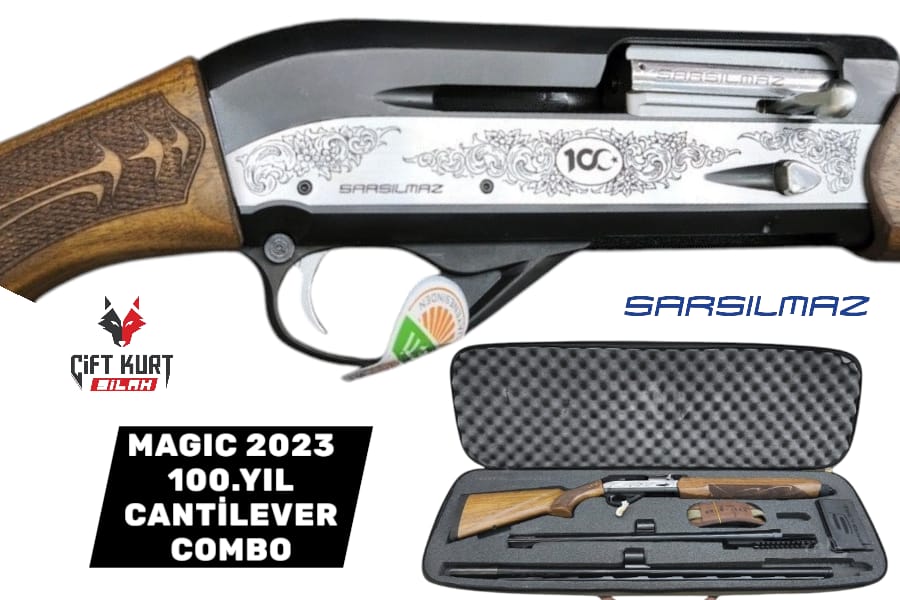 Sarsılmaz Magic 2023 100.Yıl Combo Yarı Otomatik Yivsiz Av Tüfeği